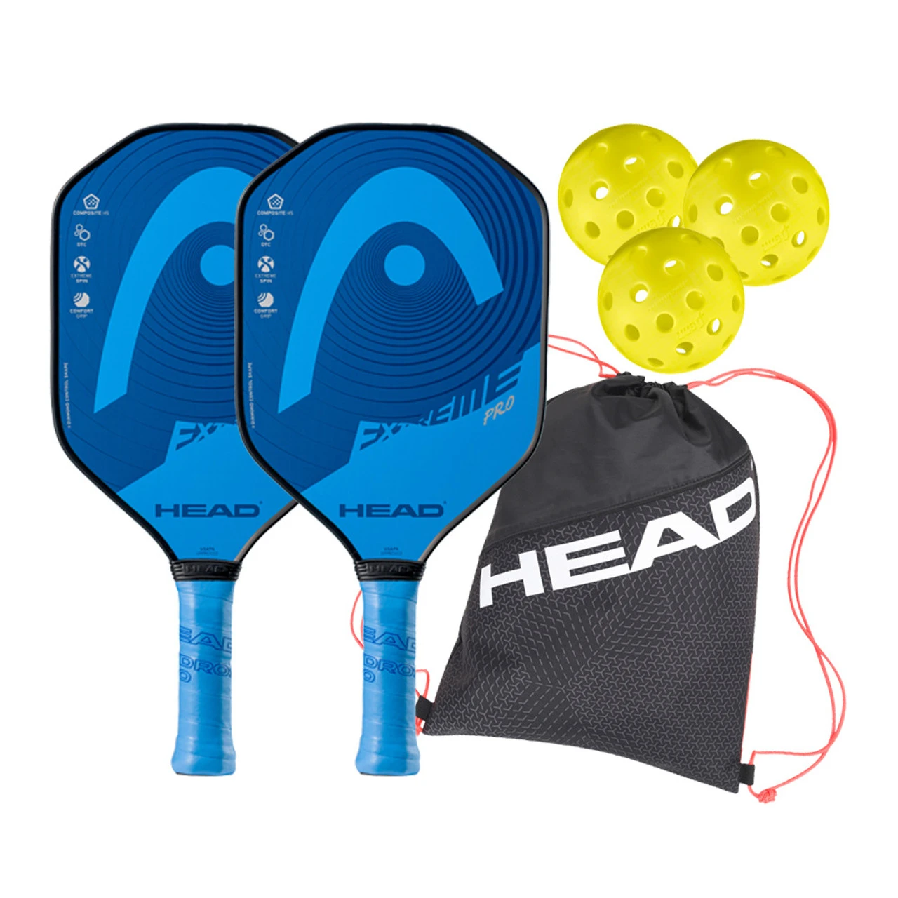 HEAD Extreme Pro 2 Paddle Bundle With Bag 1 HEAD Extreme Pro 2 Paddle Bundle With Bag
