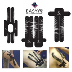 Mueller EasyFit Kinesiology Pre-Cut Shaped Tape -Pickleball Shop MUEEFKN 5 47451.1663784785