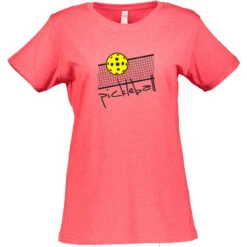 Over The Net Cotton T-Shirt - Women's -Pickleball Shop OverTheNet W CTN RD 38646.1677614063