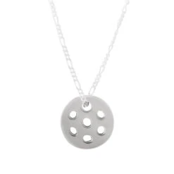 Reversible Sterling Silver Pickleball Pendant