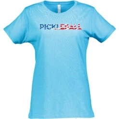 Pickleball USA Cotton T-Shirt - Women's -Pickleball Shop PBUSA W CTN TU 40181.1677284826