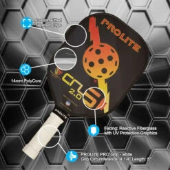 CRUSH PowerSpin 2.0 Composite Paddle -Pickleball Shop PLCRSH 7 15751.1663784771