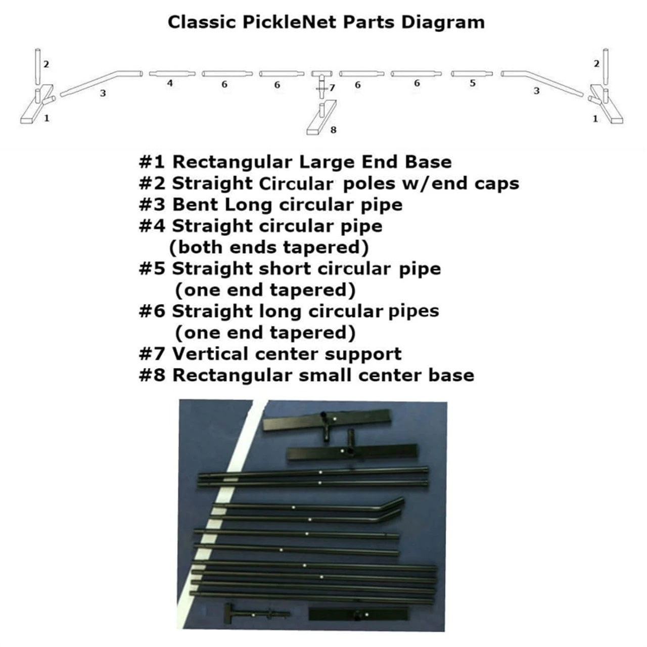 Classic PickleNet Replacement Parts 2 Classic PickleNet Replacement Parts - Image 2