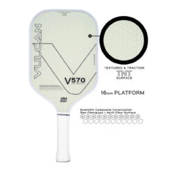 Vulcan V570 FRP Fiberglass Paddle -Pickleball Shop VUL731 B570FRP 4 1000 93308.1676402978