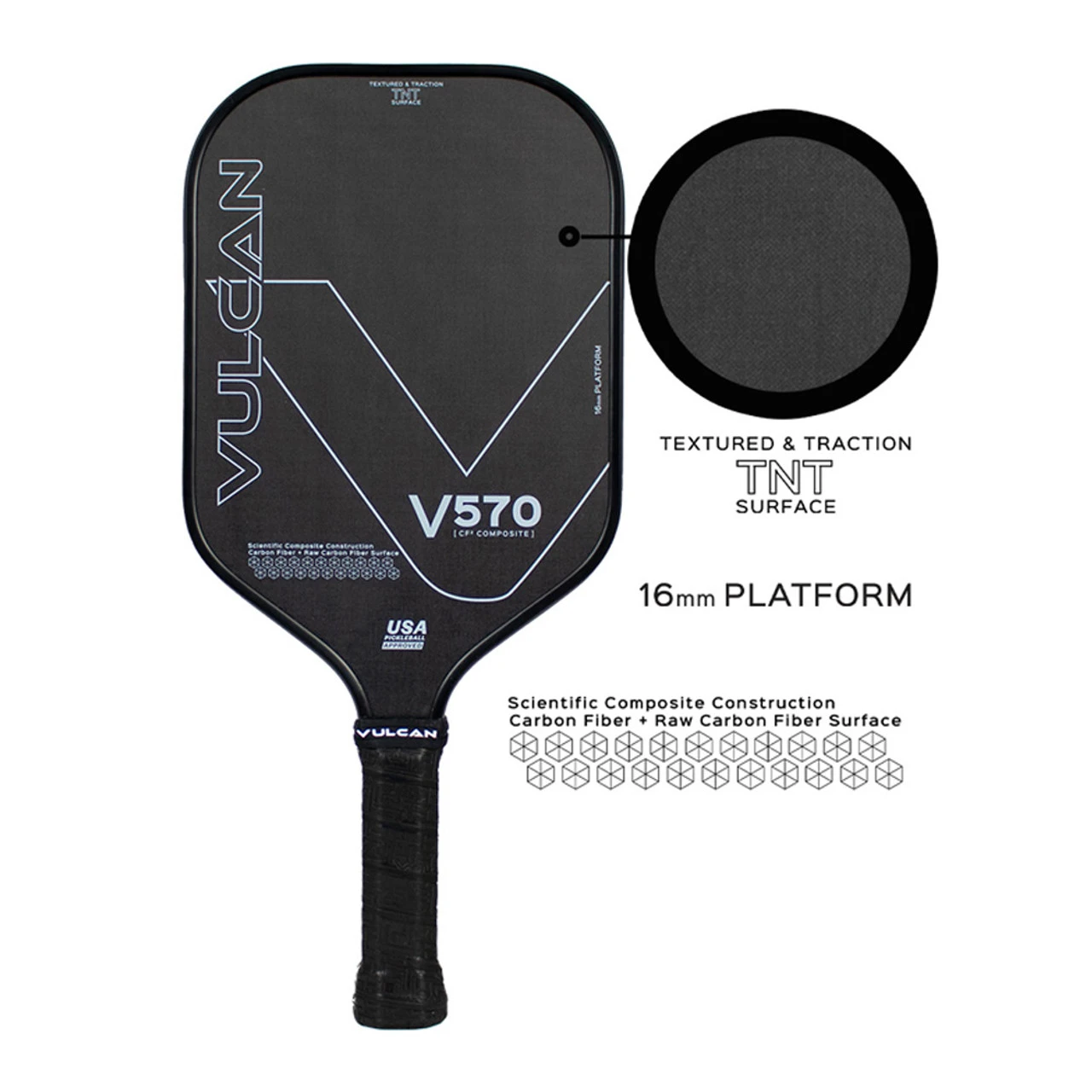 Vulcan V570 CF2 Carbon Fiber Paddle 4 Vulcan V570 CF2 Carbon Fiber Paddle - Image 4
